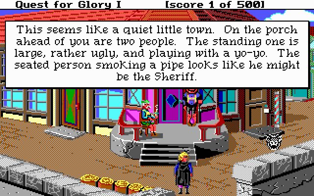 quest-for-glory-1-so-you-want-to-be-a-hero screenshot for dos