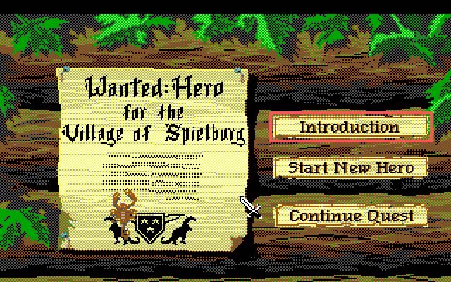 quest-for-glory-1-so-you-want-to-be-a-hero screenshot for dos