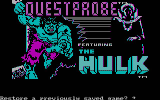 questprobe-featuring-the-hulk screenshot for dos