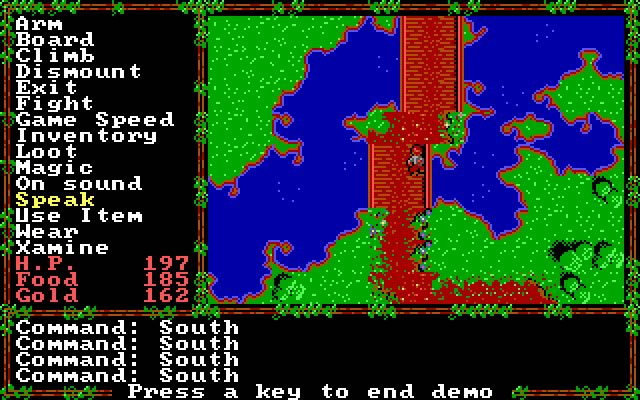 questron-2 screenshot for dos