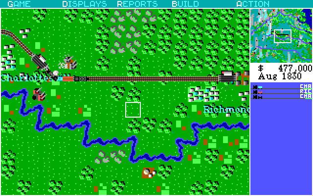 railroad-tycoon screenshot for dos