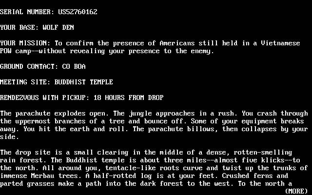 rambo-first-blood-part-2 screenshot for dos