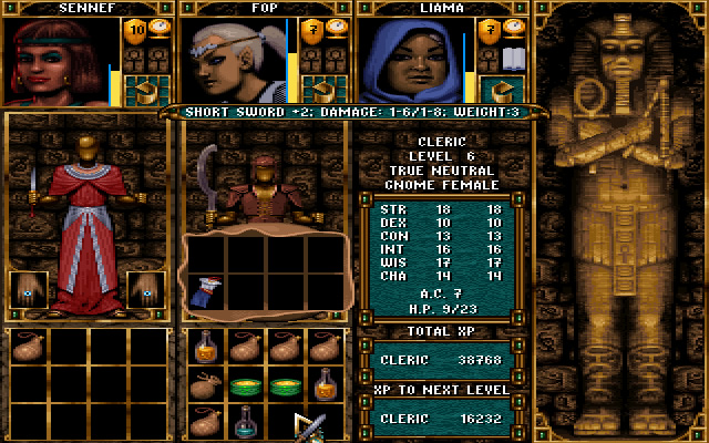 ravenloft-stone-prophet screenshot for dos