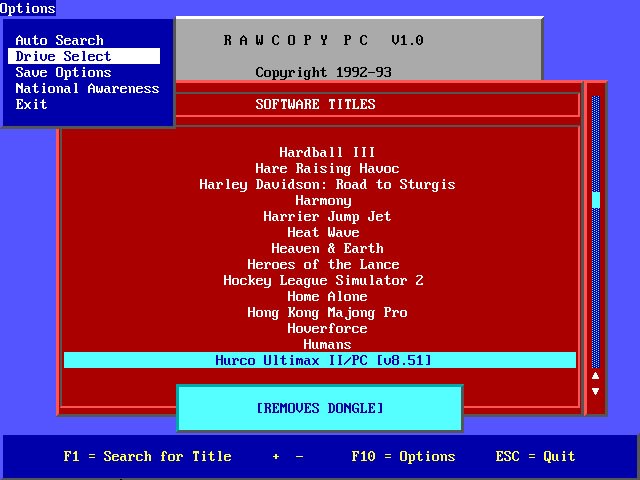 rawcopy screenshot for dos