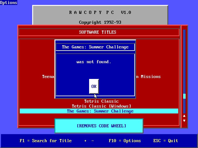 rawcopy screenshot for dos