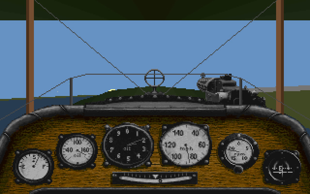 red-baron screenshot for dos