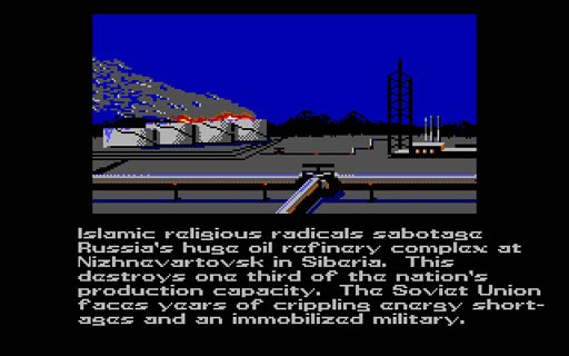 red-storm-rising screenshot for dos