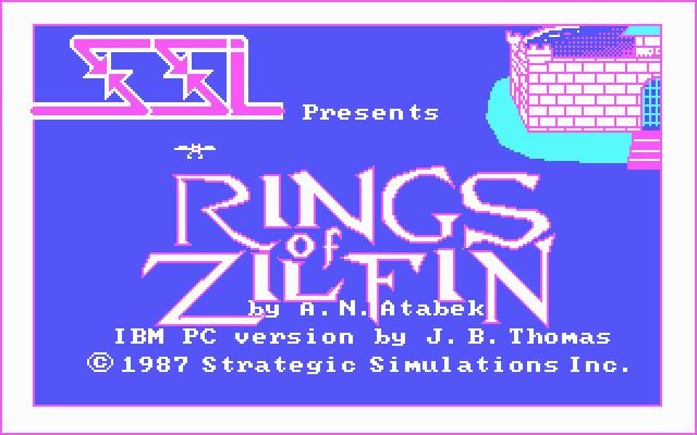 rings-of-zilfin screenshot for dos
