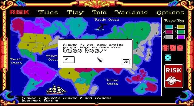 risk-the-world-conquest-game screenshot for dos