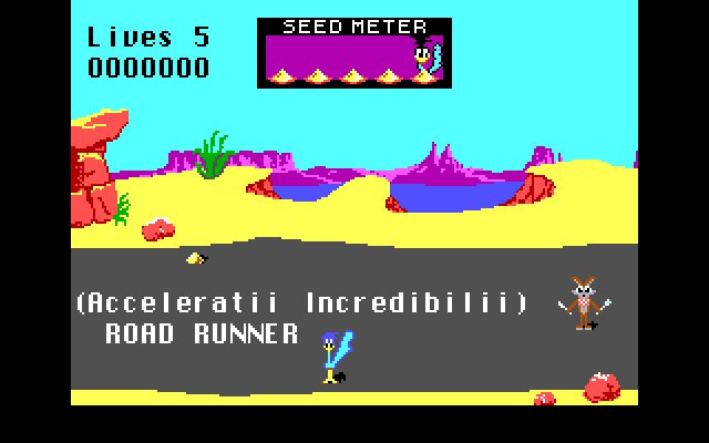 road-runner screenshot for dos