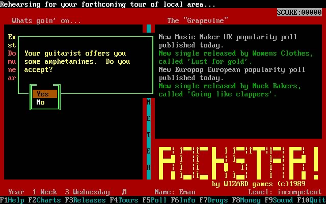 rockstar screenshot for dos