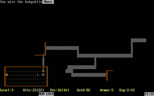 rogue screenshot for dos