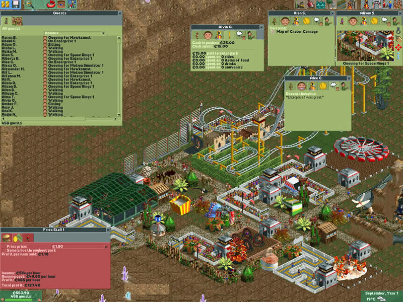 Roller Coaster Tycoon 2 screenshot