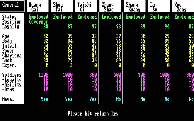 romance-of-the-three-kingdoms screenshot for dos