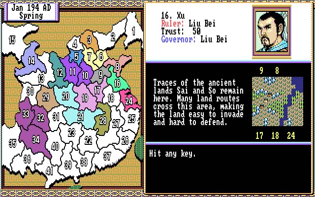 romance-of-the-three-kingdoms-2 screenshot for dos