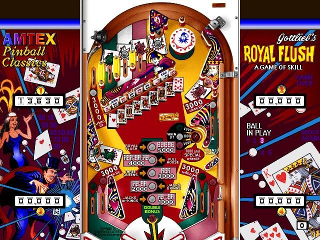 royal-flush-pinball screenshot for dos