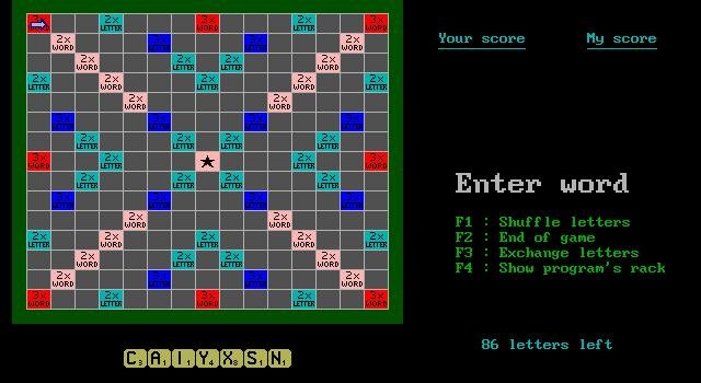 Scrabble screenshot