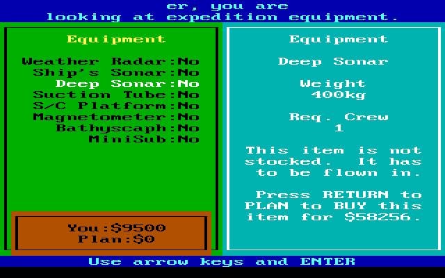 Search for the Titanic screenshot