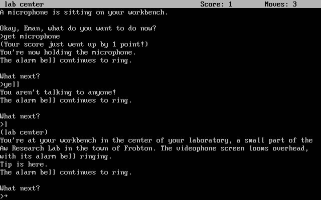 seastalker screenshot for dos