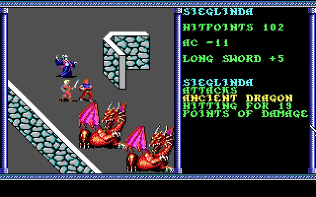 secret-of-the-silver-blades screenshot for dos