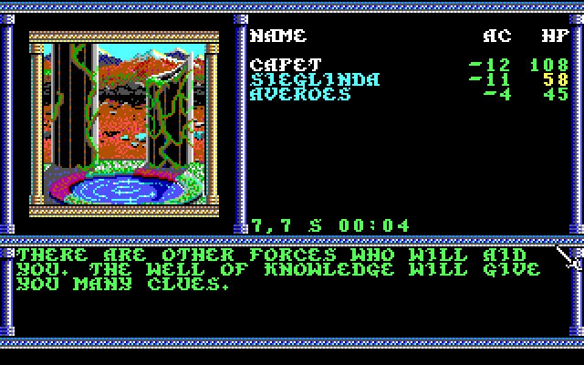 secret-of-the-silver-blades screenshot for dos