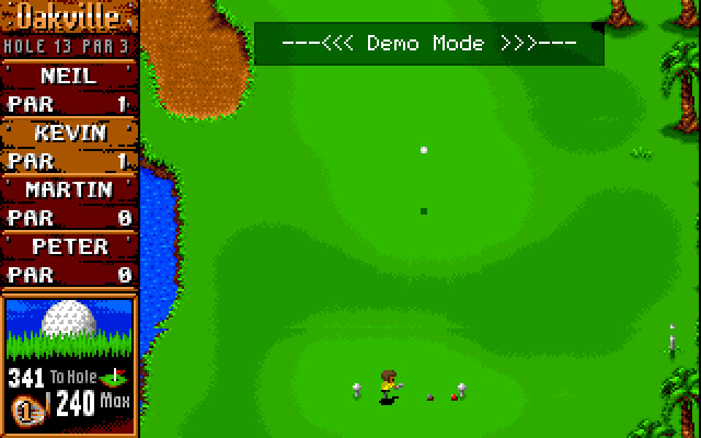 sensible-golf screenshot for dos