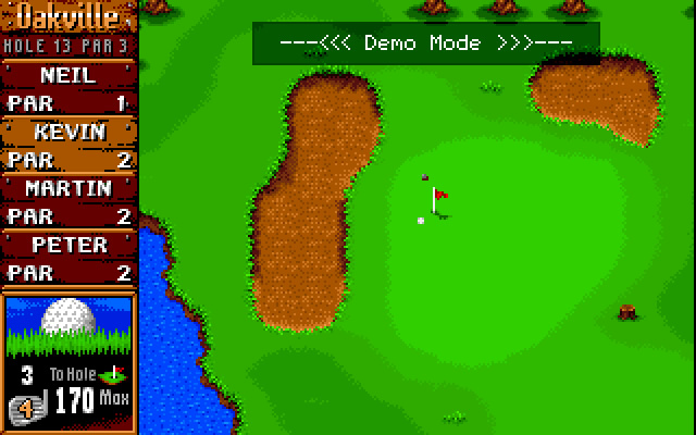 sensible-golf screenshot for dos