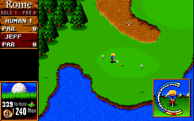 sensible-golf screenshot for dos