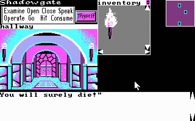 shadowgate screenshot for dos