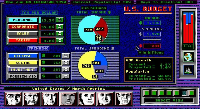 shadow-president screenshot for dos