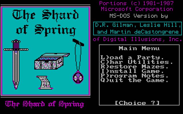 shard-of-spring screenshot for dos