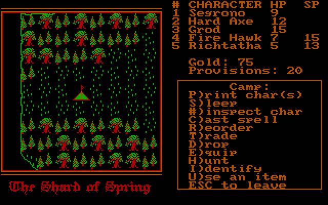 shard-of-spring screenshot for dos