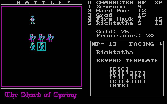 shard-of-spring screenshot for dos