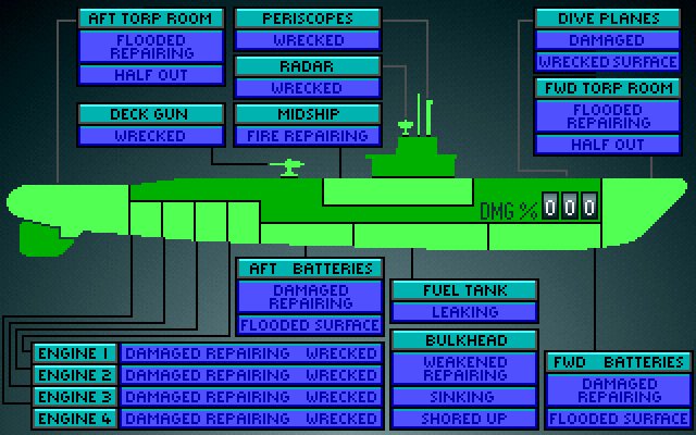 silent-service-2 screenshot for dos