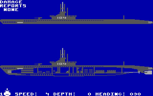 silent-service screenshot for dos