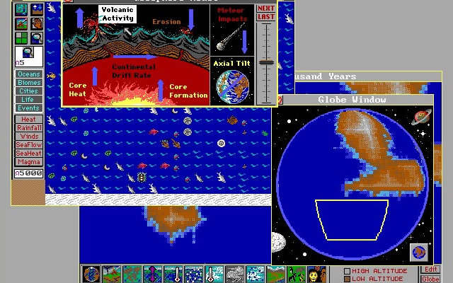 simearth screenshot for dos