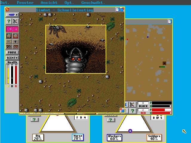 simant-the-electronic-ant-colony screenshot for dos
