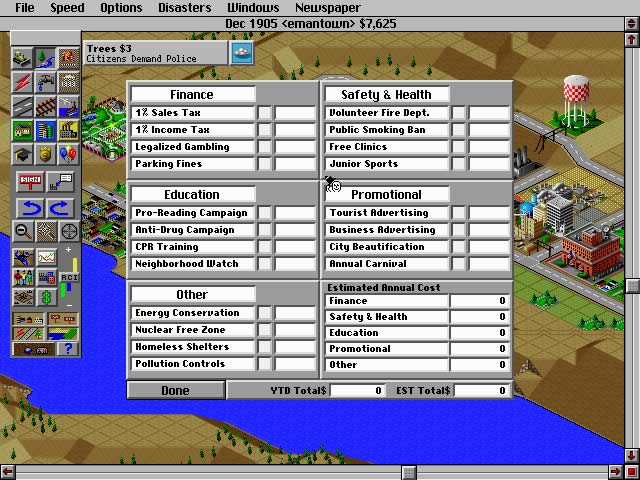 simcity-2000 screenshot for dos