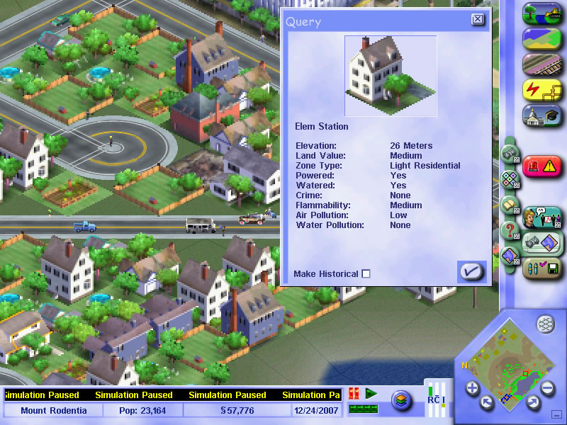 simcity-3000 screenshot for winxp