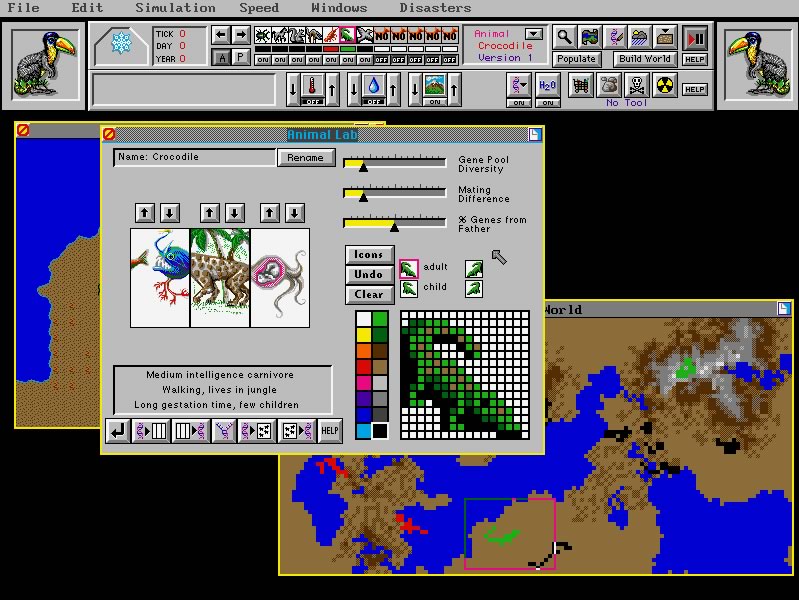 simlife screenshot for dos