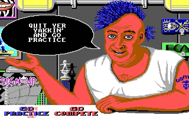 skate-or-die screenshot for dos