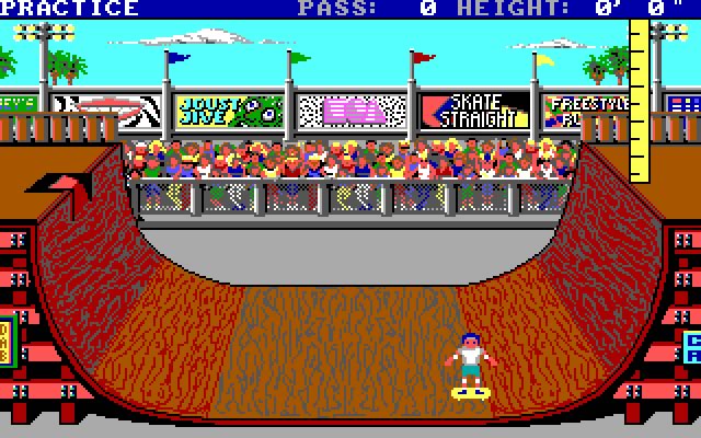 skate-or-die screenshot for dos