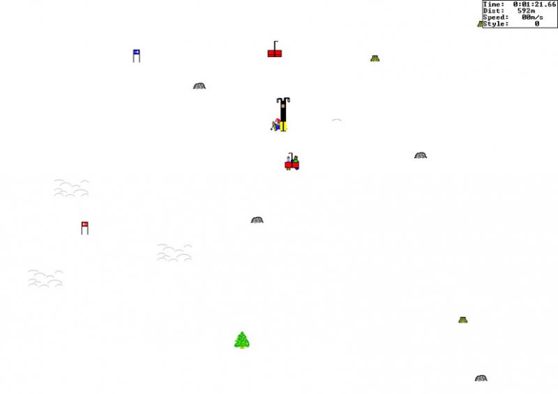 skifree screenshot for win3x