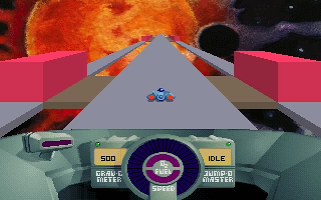 skyroads screenshot for dos