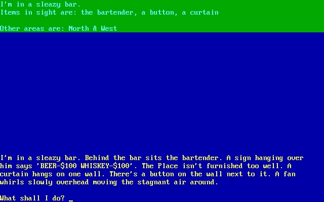 softporn-adventure screenshot for dos