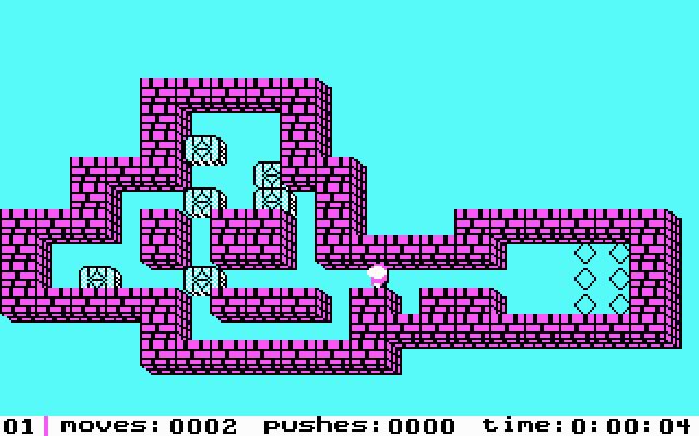 soko-ban screenshot for dos