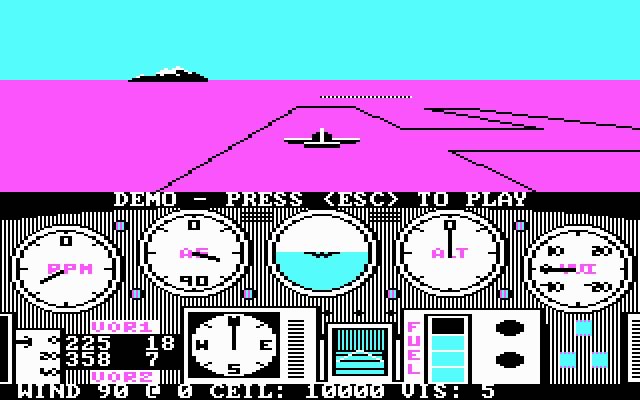 solo-flight screenshot for dos