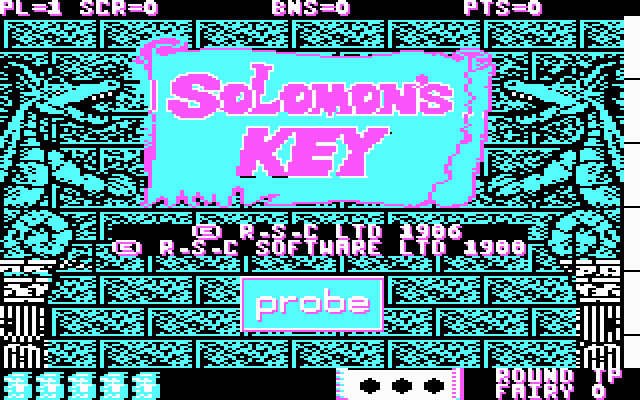 solomon-s-key screenshot for dos