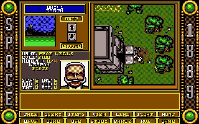 space-1889 screenshot for dos