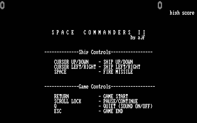 space-commanders-2 screenshot for dos